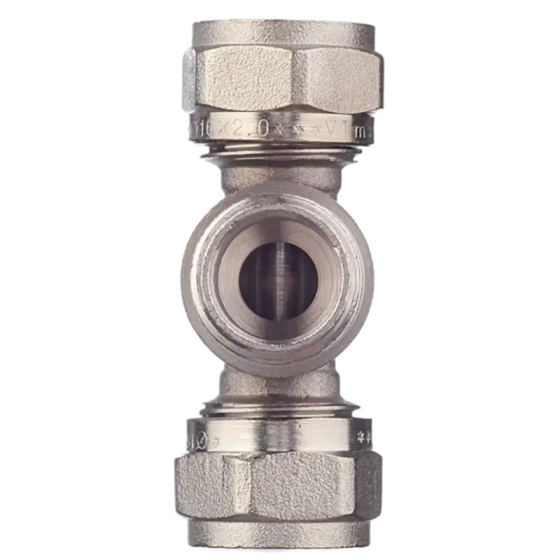 Тройник обжимной Valtec 16х1/2" НР