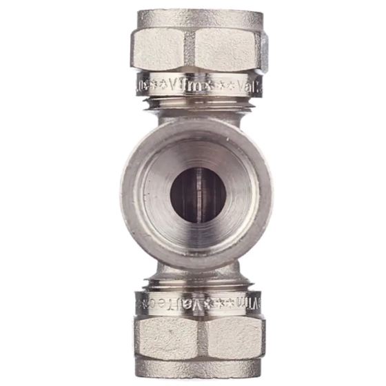 Тройник обжимной Valtec 16х1/2" ВР
