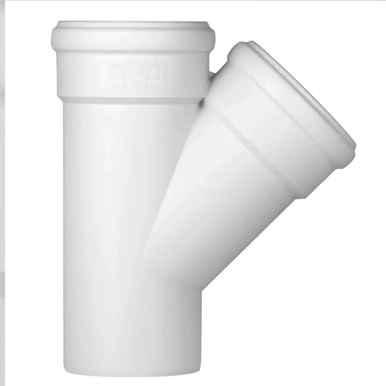 Тройник для бесшумной канализации 110/110х45º Ostendorf Skolan