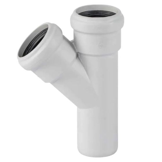 Тройник для бесшумной канализации 58/58х45º Ostendorf Skolan