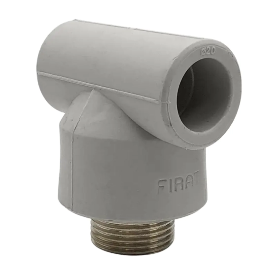 Тройник комбинированный с наружной резьбой 20х3/4" FIRAT ПП