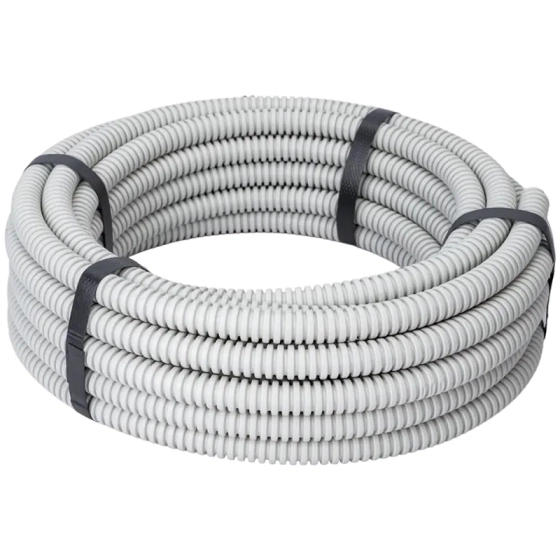 Труба ПВХ гофрир. ЭРА GOFR-16-10-PVС 16 мм с зондом серая 10 м