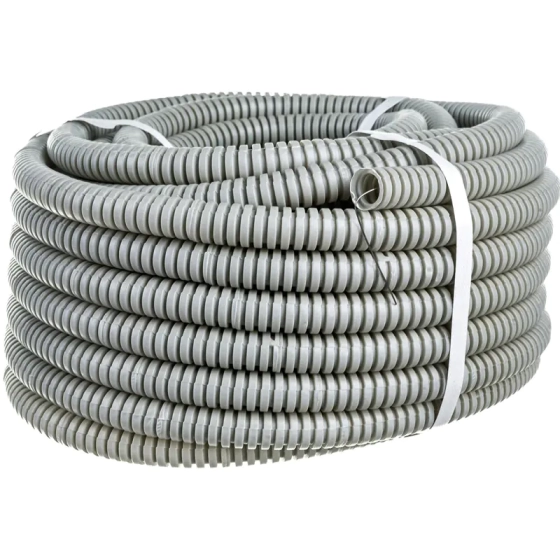 Труба ПВХ гофрир. ЭРА GOFR-16-20-PVС 16 мм с зондом серая 20 м