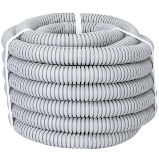 Труба ПВХ гофрир. ЭРА GOFR-25-10-PVС 25 мм с зондом серая 10 м