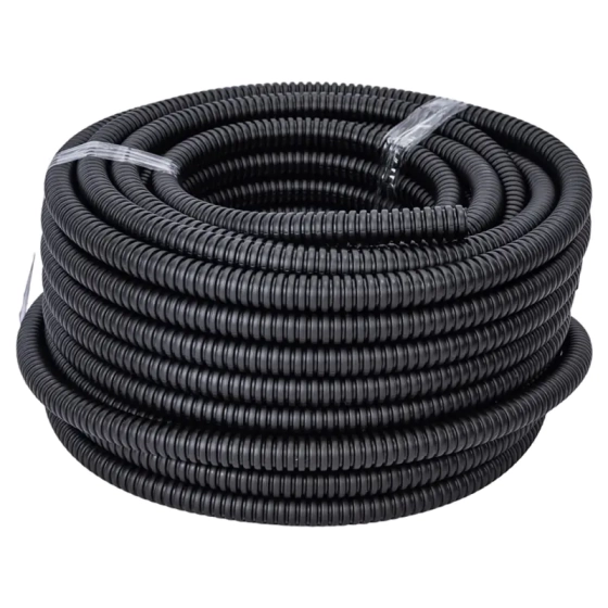 Труба ПНД гофрир. ЭРА GOFR-16-25-HD 16 мм с зондом черная 25 м