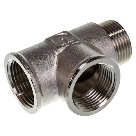 Тройник Valtec с переходом на нар. р. 3/4" вн.-вн.-нар.