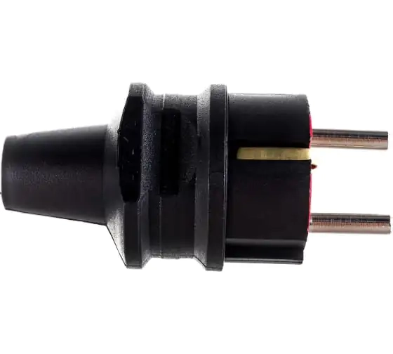 Вилка штепсельная прямая с/з 16А 79 115 00 (черный)