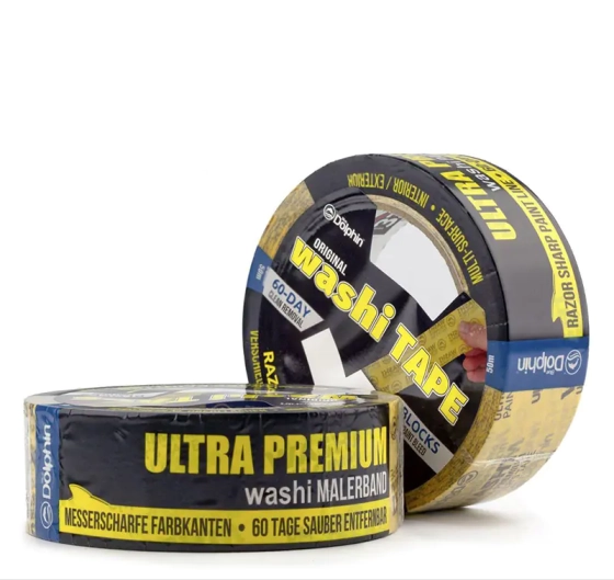 Лента малярная Blue Dolphin Washi Painters Tape Premium 38 мм х 50 м