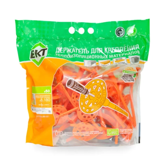Дюбель для теплоизоляции 8х180 ЕКТ с термоголовкой DT-8T (50 шт) B009642