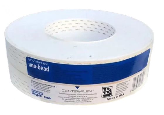 Лента Strait flex Uno Bead "Американка" 30м х 57мм. Перфор. бум. для стыков. США.
