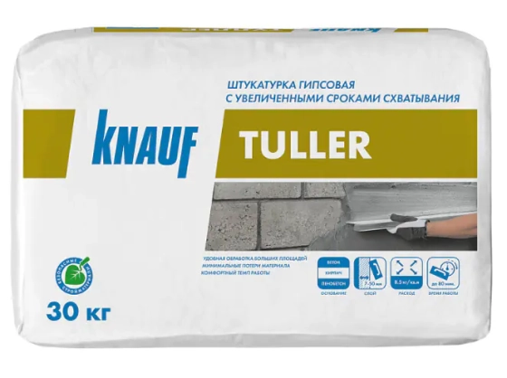 Штукатурка гипсовая ручного нанесения Knauf Туллер 30 кг