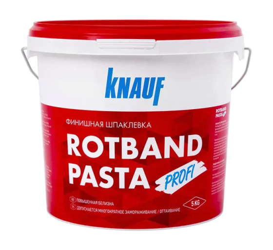 Шпатлевка финишная KNAUF Ротбанд-Паста PROFI. 5 кг. РФ.