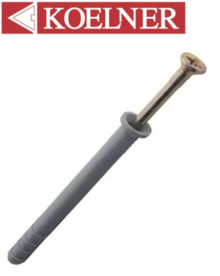 Дюбель-гвоздь 6*40 KOELNER FX-06L040. Потай. 200 шт. Польша.