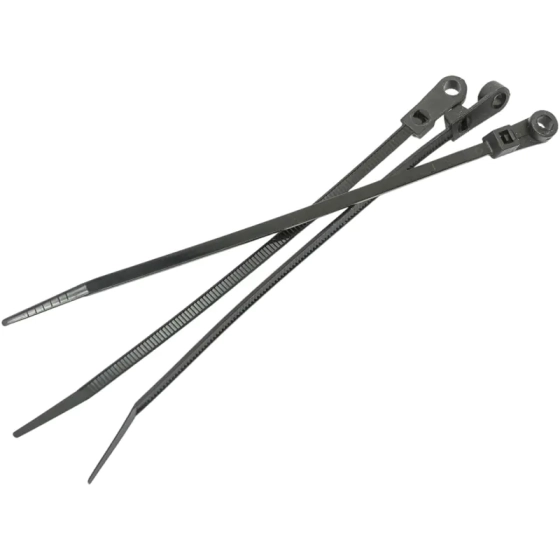 Хомут-стяжка с отверстием 200х4,3 мм Navigator черный (100 шт)