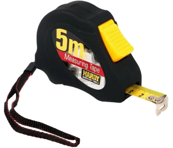 Рулетка измерительная Hardy 5м х 25мм. 0700-442505. Китай.