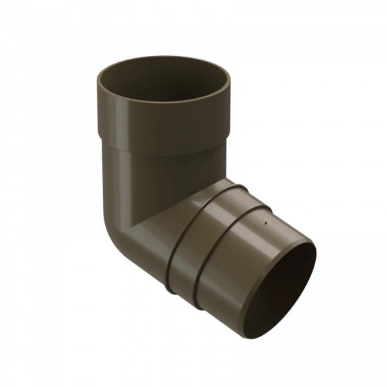 Колено 72º Docke PREMIUM (Каштан).  RAL8017. РФ.