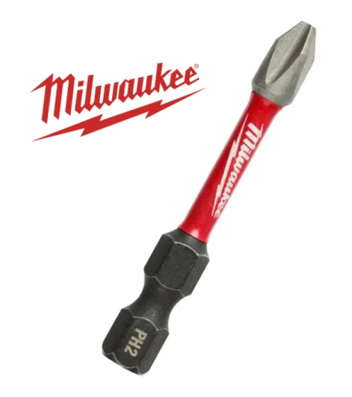 Бита для шуруповерта Shockwave Impact Duty PH2 50 мм. 1 шт. Milwaukee. Китай.