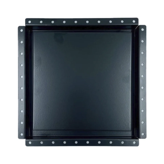 Решетка скрытого монтажа ВИЕНТО РСМ2020-ПЛИТКА 207*207, черная