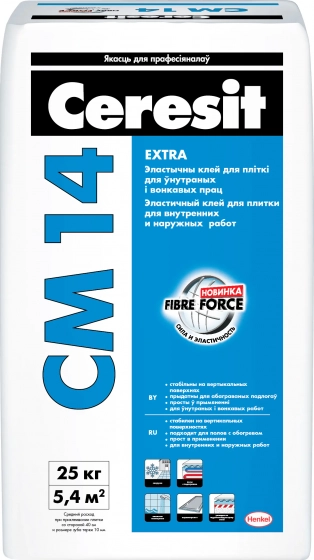 Ceresit CM 14. Эластичный клей для плитки. РБ. 25 кг.