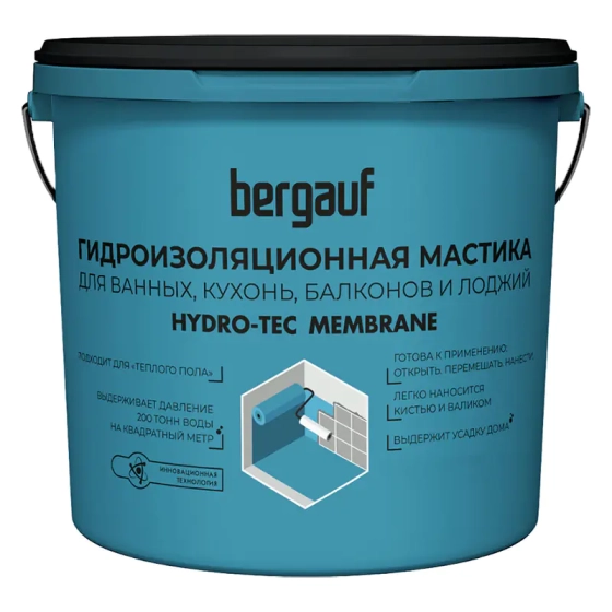 Мастика гидроизоляционная Bergauf Hydro-Tec Membrane, 4 кг