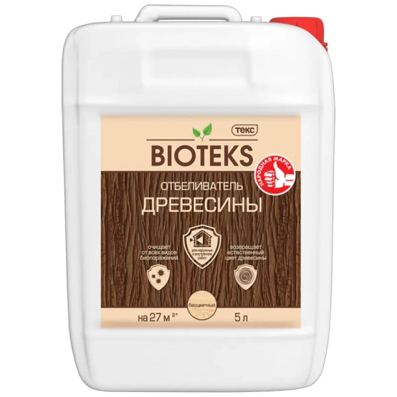 Отбеливатель древесины BIOTEKS 5 л. РФ.