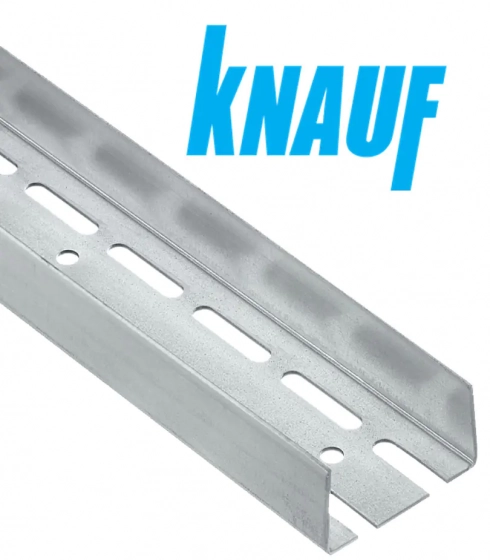 Профиль Knauf для гипсокарт. UA: 75x40, усиленный. Длина 3м. Толщина 2 мм! РФ.
