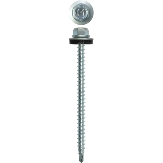 Саморез кровельный DAXMER 4,8х70 мм (оцинкованный). 100 шт. РФ.
