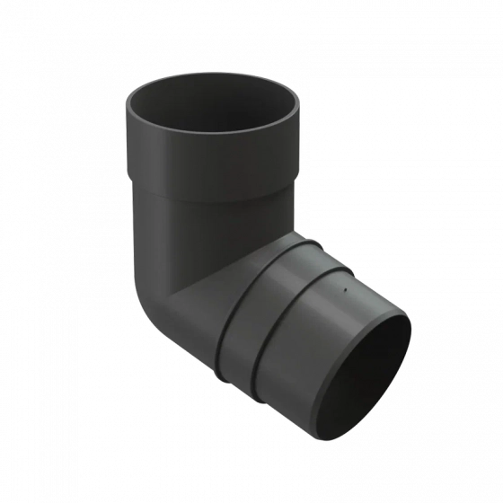 Колено 72º Docke PREMIUM (Графит). RAL7024. РФ.