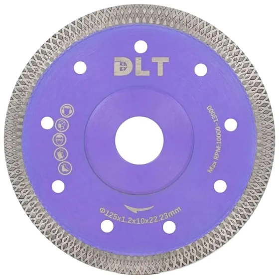 Диск алмазный 125х22,2 мм по керамике, керамограниту №13 (Turbo-X) DLT 1409