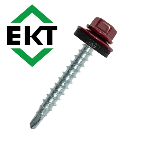Саморез кровельный 4,8х35 мм RAL 3005 (50 шт) ЕКТ B009420