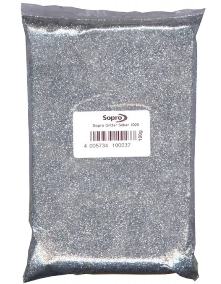 Блестки Sopro Glitter AG(1020). Серебро. 100 г. Германия.