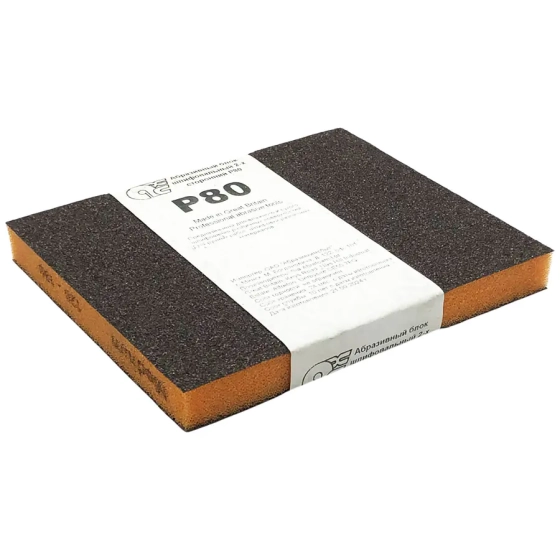 Губка шлифовальная 2-х сторонняя Sia Р80