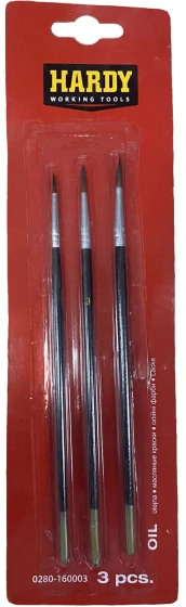 Набор кистей Hardy 3 шт. 0280-160003. Китай.