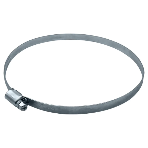 Хомут червячный 130-150 мм оцинкованный (1 шт)