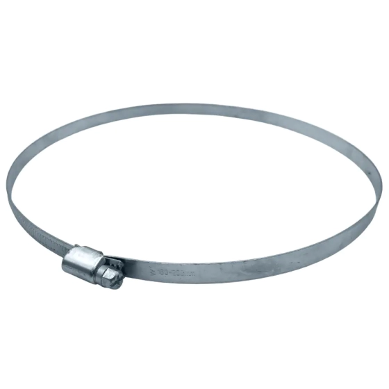 Хомут червячный 180-200 мм оцинкованный (1 шт)