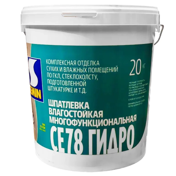 Шпатлевка влагостойкая SEMIN СЕ-78 HYDRO, 20 кг