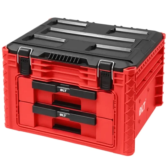 Кейс №1 с выдвижными отсеками 2+1 для системы хранения инструментов DLT RED PRO 4062