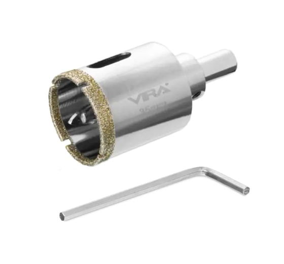 Коронка алмазная VIRA 35 мм. По керамике, керамограниту, камню. 559504. Китай.