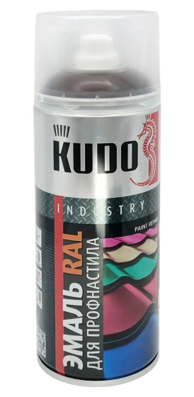 Эмаль аэрозольная для профнастила KUDO RAL 8017 (коричневый) 520 мл, KU-08017R