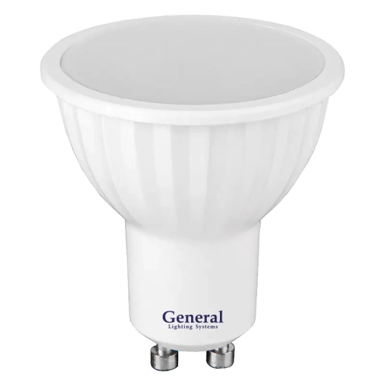 Лампа светодиодная General Lighting 7Вт GU10 4000К. Нейтр. белый свет. 661171. Китай.