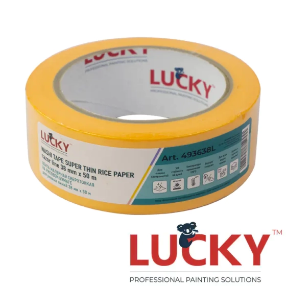 Лента малярная Lucky Washi Razor Line 38 мм х 50 м (493638L)