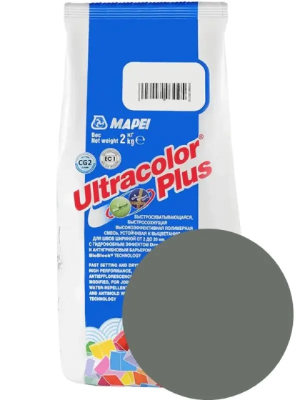 Фуга Mapei ULTRACOLOR PLUS №113 (темно-серый). 2 кг. РФ.