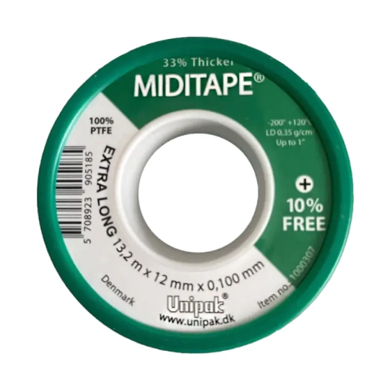 Фум-лента Unipak Miditape 12х0,1 мм 13,2 м