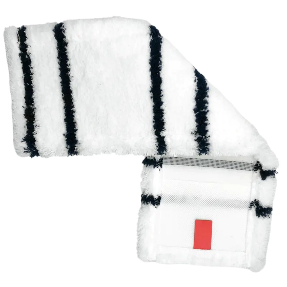 Моп для швабры 40x10 см микрофибра белый+черный