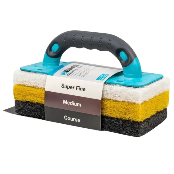 Набор губок для затирки (4 предмета) нейлон/полиэстер BIHUI CSPK4