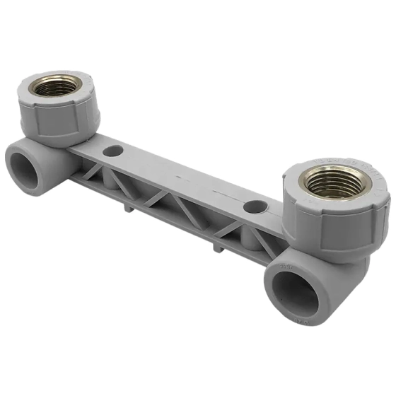 Отвод двойной с креплением 20х1/2" FIRAT ПП