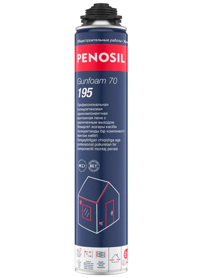 Пена монтажная PENOSIL Gunfoam 70 195 c увеличенным выходом 850 мл