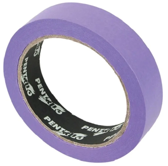 Лента малярная деликатная Pentrilo Washi. 08268. Сиреневая. 30мм х 45м. Испания.