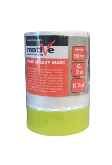 Пленка укрывочная SPEEDY MASK с термостойкой лентой 0,55х33м. Польша.