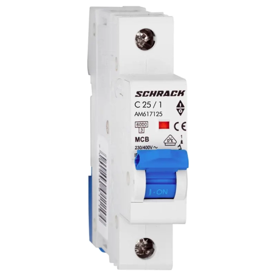 Автоматический выключатель SCHRACK AM 6kA 1P 25А тип С